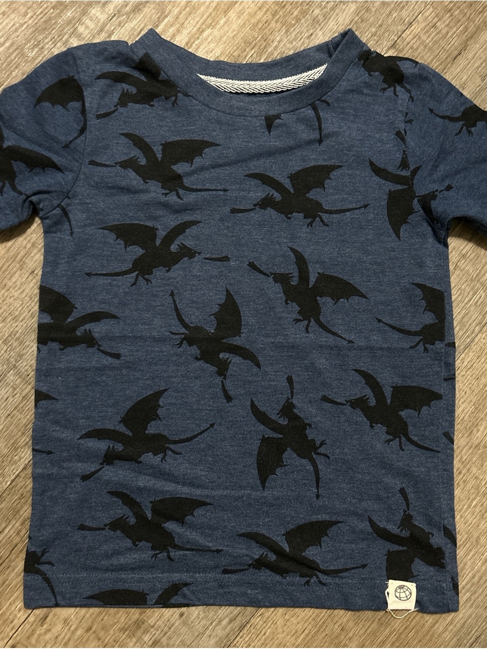 Free Planet Navy Blue Dragon Flight Short Sleeve Tee